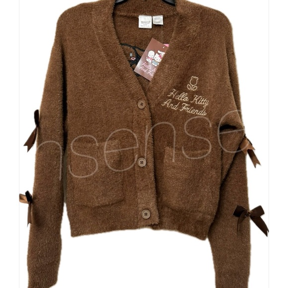 Sanrio Brown Hello Kitty Cardigan - Picture 2 of 7